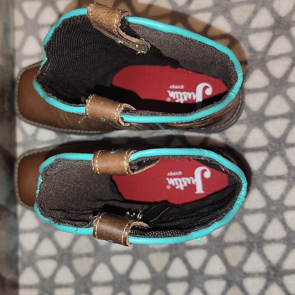 Justin Women's Gypsy Raya 12 Inch Sqaure Toe Western Boots Size 8.5 - Picture 9 of 15